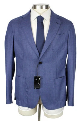 Emporio Armani Sport Coat 42 R Mens Blue Virgin Wool Two Button Blazer New - Image 1 of 4
