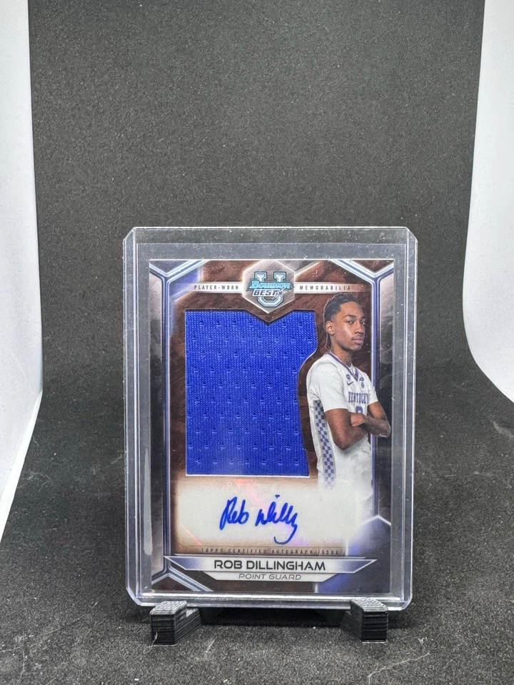 2023-24 Bowman University Best Prospect Jumbo Relic Autographs Robert Dillingham - Image 1 of 1