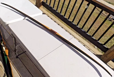 Vintage Bear Cub Long Bow Rt/Lt Hand  45# Amo 62" GRAYLING MI. VC475 - Image 1 of 4