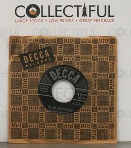 LOUIS ARMSTRONG - IT'S ALL IN THE GAME - DECCA 1951 - 7" SINGLE VINYL RECORD🔥 - Picture 1 of 2