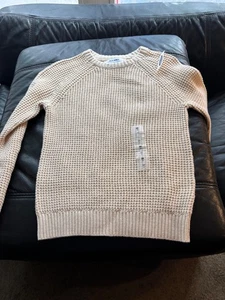 Old Navy Pullover neu mit Etikett hellbraun Medium 8 Jungen 40 $ Studio Kleiderschrank Auktion - Bild 1 von 6