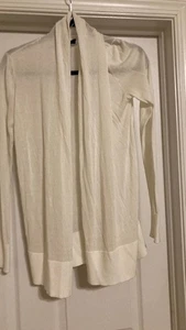 Ann Taylor White/Off White Cardigan Sweater Size S Long Sleeves - Picture 1 of 2