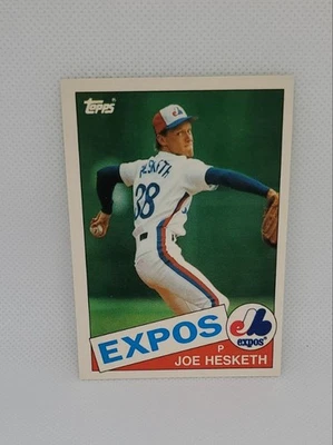 1985 Topps Traded Joe Hesketh #52T - Image 1 of 2