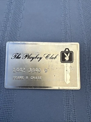 Vintage 70's The Playboy Club Executive Membership International Metal Key Card - Image 1 of 3