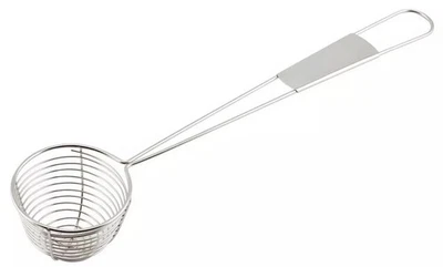 Pea Scoop Ladle Wired Fruit Spoon Stainless Steel Handle Cooking Utensil 27cm - Image 1 of 3