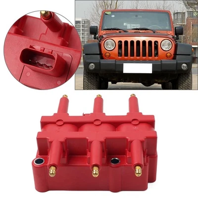 Red Ignition Coil UF305 For Chrysler Town For Dodge Grand Caravan Jeep Wrangler - Image 1 of 4