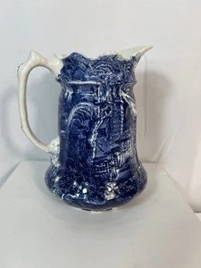 Vintage James Kent Olde Foley Pitcher - Blue & White Transferware Staffordshire - Bild 1 von 9