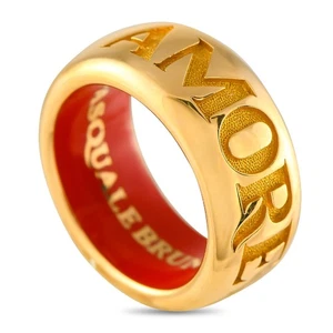 Anello a fascia Pasquale Bruni Amore in oro giallo 18 carati PB34-050225 - Foto 1 di 5