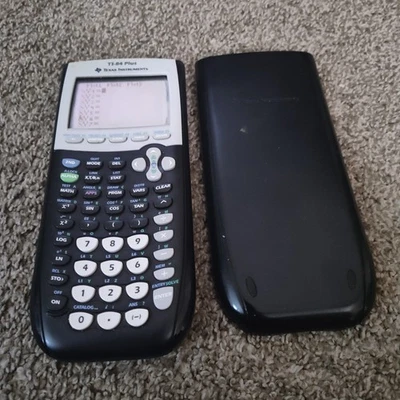 Texas Instruments TI-84 Plus Graphing Calculator w/ Cover - Works Great! ✏️ - Image 1 of 4