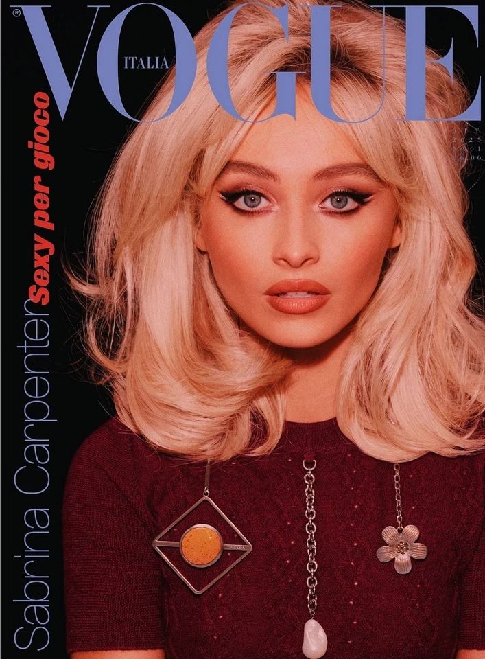 SABRINA CARPENTER Vogue Magazine ITALIA October 2025 NEW We ship to US - Image 1 of 2