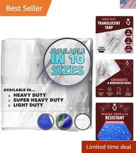 Telone Impermeabile 6x8 - 12 MIL Resistente, UV e Strappo per Campeggio - Foto 1 di 8