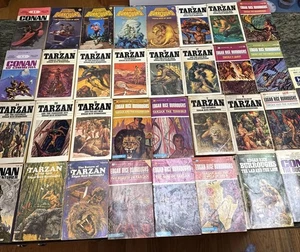 33 Edgar Rice Burroughs Lot Tarzan Conan Vintage Taschenbuch 60er Jahre Lot - Bild 1 von 24