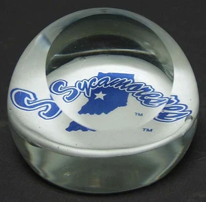 Dynasty Gallery Glass Paperweight Indiana State University - Boxed 4424287 - Picture 1 of 1