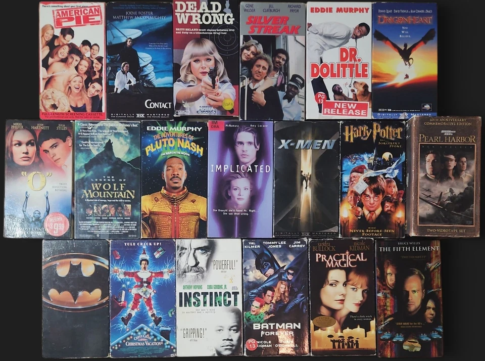 VHS Lot Action Comedy Sci-Fi Drama (19 Used Movies) #TB911 - Image 1 of 4