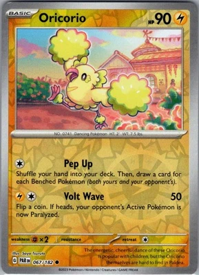 Oricorio 067/182 Reverse Holo Common SV04: Paradox Rift NM - Image 1 of 2