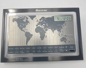 Orologio da scrivania digitale internazionale vintage SEIKO World Time sveglia vocale parlante - Foto 1 di 4