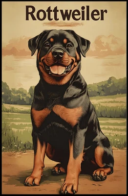Póster retrato Rottweiler Foto 1 de 4