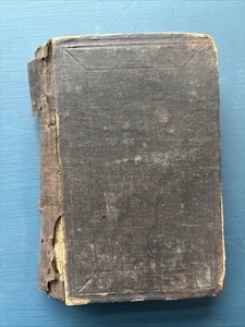 New Testament of Our Lord and Savior Jesus Christ 1873 Bible Antique Book HC - Foto 1 di 12