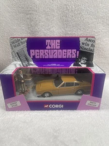  Corgi The Persuaders Aston Martin DBS 1:36 2002 CC07002 Brett Sinclair Figure - Picture 1 of 13