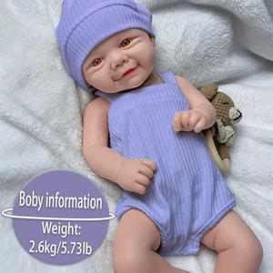 16.54'' Silikon Reborn Puppe Silikon Puppe Handwerk Kinderspielzeug Geschenke - Bild 1 von 8