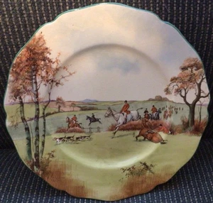 Royal Doulton Fox Hunting Salad or Dessert 8 1/2 inch Plate #2 - Picture 1 of 4