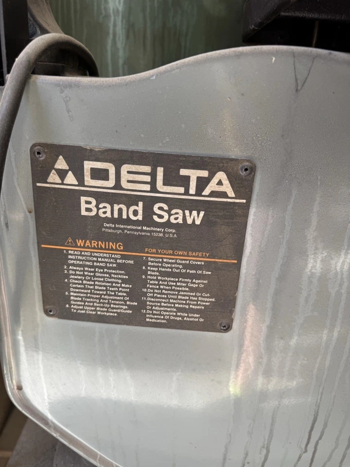 Sierra de cinta DELTA 14 modelo 28-203, 3/4 HP, 115V Foto 1 de 2
