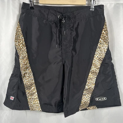 Bañador corto vintage años 90 80 retro con estampado de leopardo combustible talla 34 Foto 1 de 4