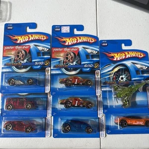 2005 HOT WHEELS FTE & NORMAL X-RAYCERS LOT OF 8 CARS #1 #3 #5 #6 #7 #8 #9 NIP - Picture 1 of 18