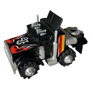 Rough Riders Semi Truck Black, Rare 1981 LJN Toys 4x4, Working Great - Picture 1 of 6