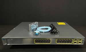 Cisco 3750G WS-C3750G-24TS-S1U 24 Port Gigabit Switch - Same Day Shipping - Picture 1 of 5