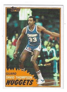 1981-82 TOPPS DAVID THOMPSON BASE SET #12 DENVER NUGGETS - Picture 1 of 2