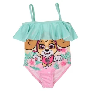 Swimsuit Girl Paw Patrol. Color Vert. Gift for Child Of 3 - Picture 1 of 4