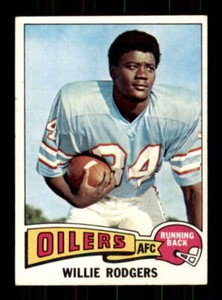 1975 Topps #166 Willie Rogers EX/EX+ RC Rookie Oilers 501016