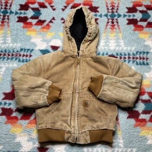 Carhartt vintage boys distressed canvas jacket 8 - Picture 1 of 8