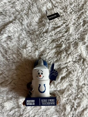 NFL Indianapolis Colts muñeco de nieve Smore adorno Foto 1 de 4