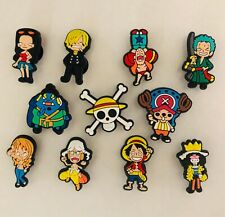 11 One Piece Shoe Charms Multiple Characters Fits Crocs Wristband Accessories