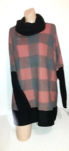 WHITE BIRCH Turtleneck Relaxed Color block Tunic Size XL - Picture 1 of 5