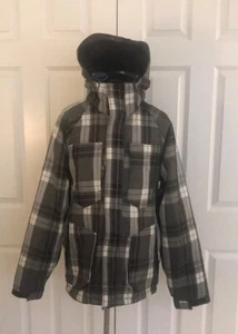 Ripzone CORE 5000 Ski Snow Snowboarding Winter Coat Black & White Plaid Small S - Picture 1 of 17
