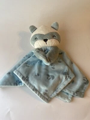 Cobertor de segurança de pelúcia guaxinim azul com estampa de cogumelo Lovey Modern Moments Gerber - Imagem 1 de 4