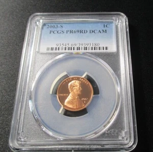 2003-S 1C PCGS PR69RD DCAM Proof Abraham Lincoln Certified #93545.69/39393180 - Picture 1 of 4