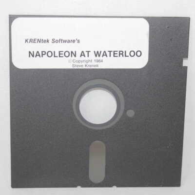 VTG Napoleon at Waterloo 1984 Steve Krenek Computer 5 1/4" Floppy Disk Game - Image 1 of 4
