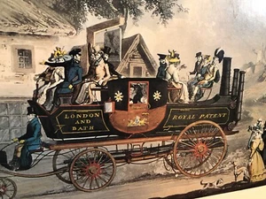 1890er Athena ""Der neue Dampfwagen"" 12,5 x 9,5 Plakette Rahmen Reproduktion Druck - Bild 1 von 15