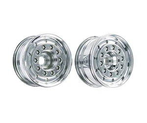 1:14 Truck Vorderachsfelge Chrome breit für alle Tamiya LKW Carson 500907061 - Bild 1 von 3