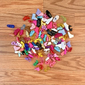 Lot of Doll Shoes Boots Heels - Pairs & Singles - Barbie - Possible Other Brands - Picture 1 of 8