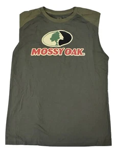 Mossy Oak Mens Sleeveless Tee Shirt New S, M - Picture 1 of 2