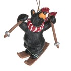 Black Bear Skiing "Freestyle" Christmas Ornament Jeff Fleming Bearfoots