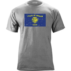Oregon State Flag Distressed T-Shirt - Bild 1 von 2