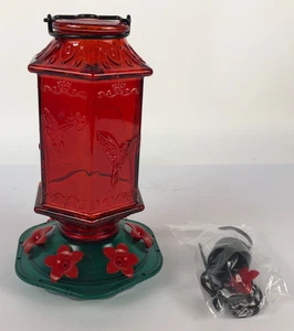Billion Sky Hummingbird Feeder Outdoors Lantern Bottle 6 Simulation Flowers - Picture 1 of 8