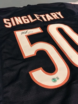 Camiseta Bears - Mike Singletary - #50 firmada - Certificada Beckett Foto 1 de 4