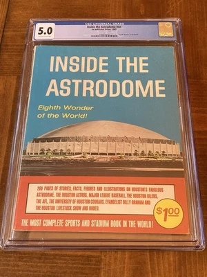 1965 “Inside the Astrodome” CGC 5.0 OW/W (Houston Astros)-Not Sports Illustrated - Image 1 of 3